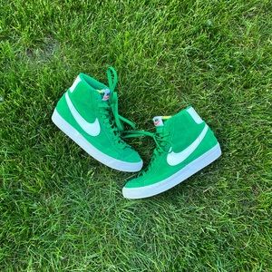 Green Nike blazers